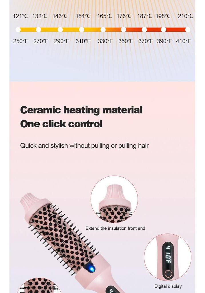 38mm Fluffy Curling & Straightening Comb: Dual-Use Electric Styling Iron