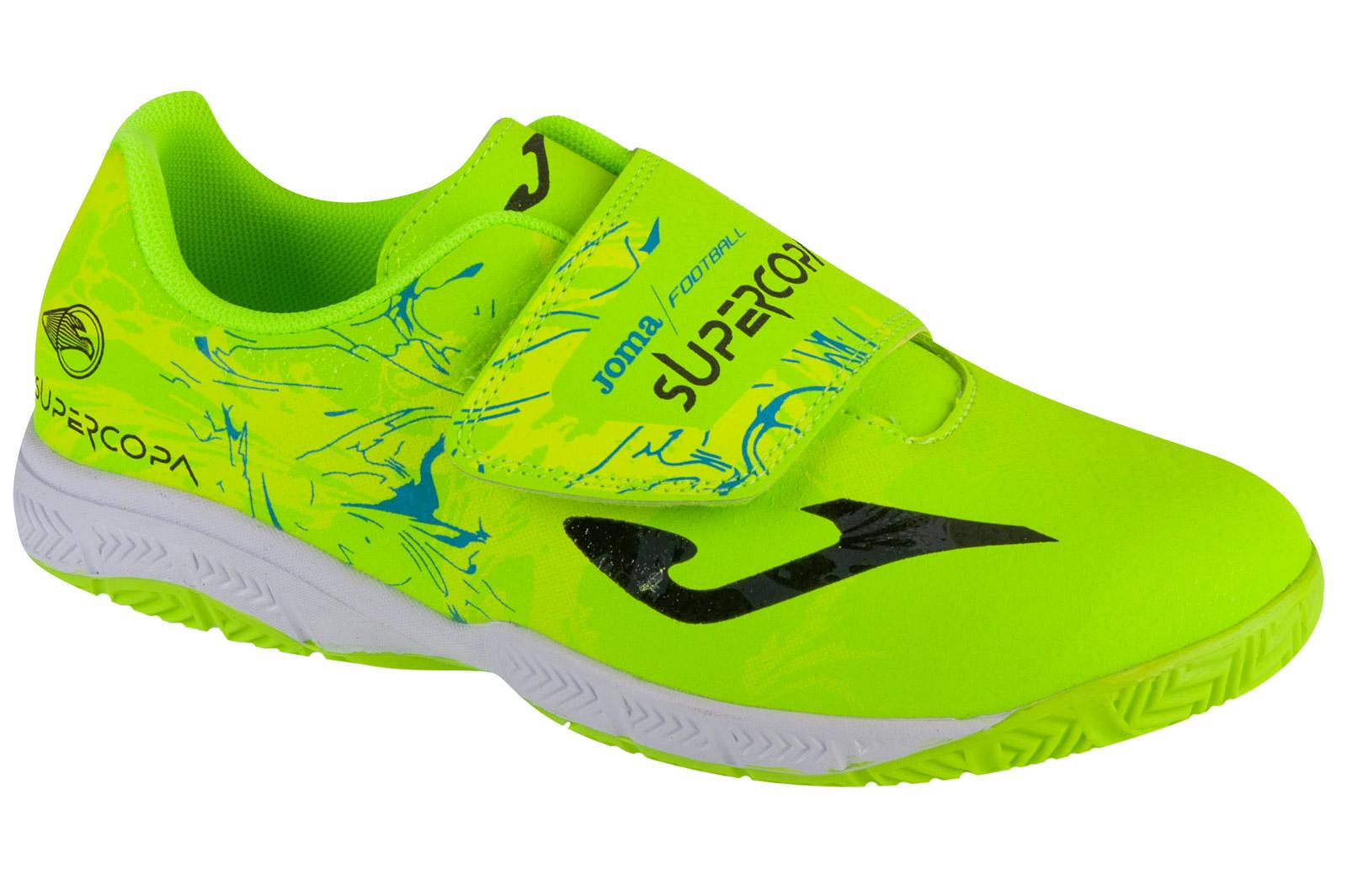 Joma Super Copa Jr 24 SCJW IN, Zapatillas de fútbol sala para Niño amarillas 30 amarillo