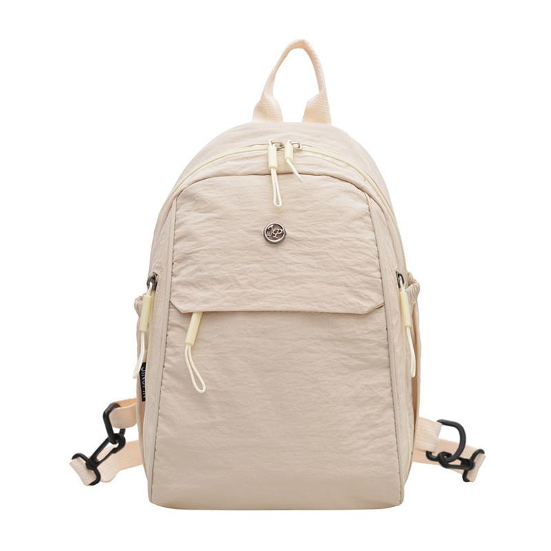 Nylon Multifunction Shoulder Bag With Solid Color Pattern For College Students