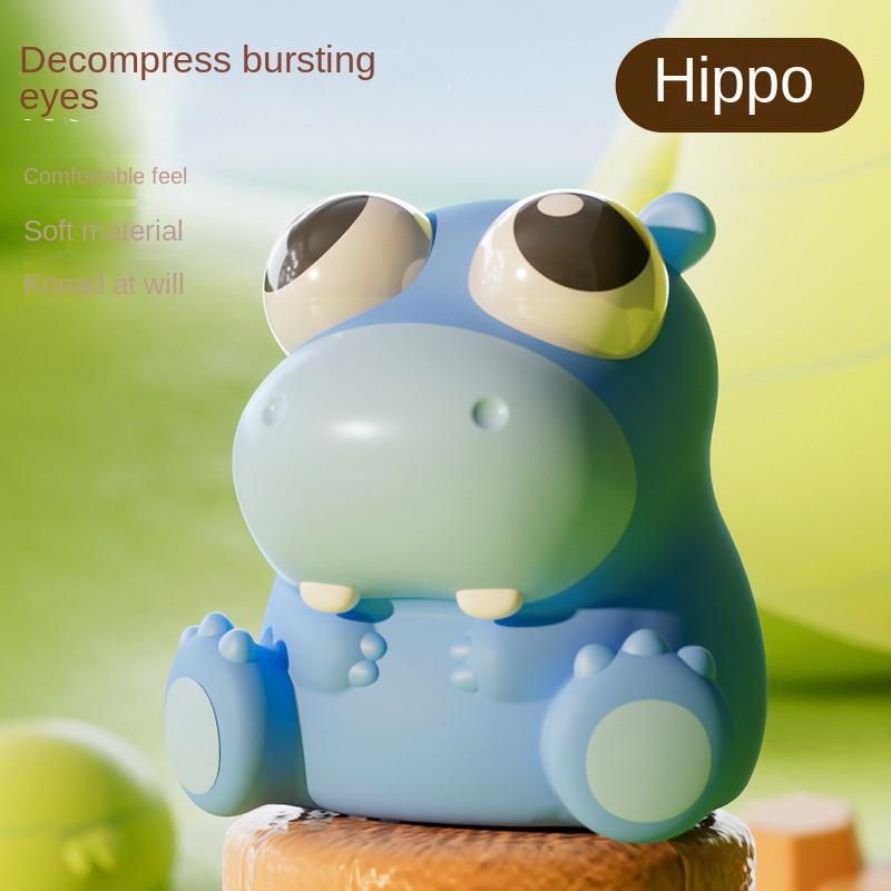 Non-Toxic New Eye Squeeze Cartoon Animal Sensory Toys Fun Novetly Fidget Stress Relief Anxiety Eyeball Bouncing Toy Gifts For Kids Adults