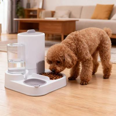 Cat Bowl, Double-bowl Integrated Pet Automatic Feeder, Automatic Food Dispensing, Cat Rice Bowl, Cat Food Basin, Kitten Bowl, Dog Bowl