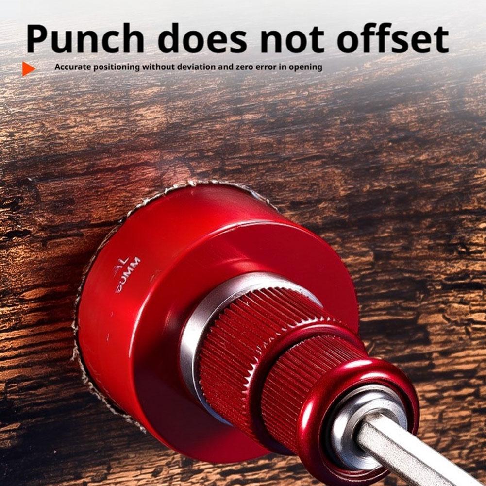 Hole Opener Quick Release Connecting Rod 10mm Hex Shank Designed for Use with Aluminum Pipes Steel Pipes Wood Boards and PV P3I6