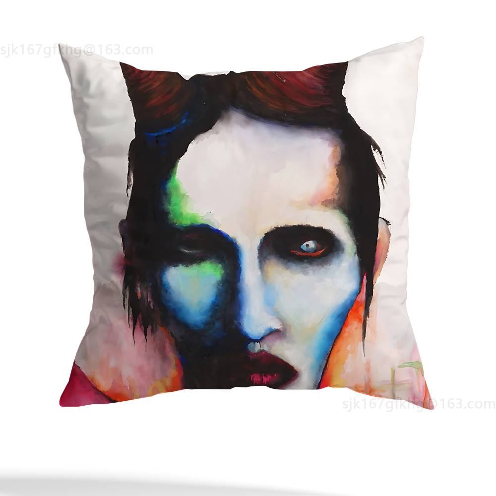 M-Marilyn Manson povlak na polštář obývací pokoj potah na polštář pohovky ložnice potah na polštář postele domácí dekorace