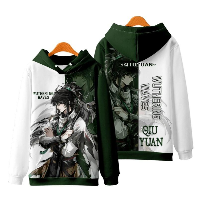 Game Wuthering Waves All Role Playing Hoodie 3D Print Men Women Anime Sweatshirt  Spring Autumn  Hoodies Casual Y2k Tracksuit Coat