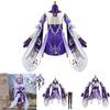 Impresionante Ropa de Cosplay de Keqing de Genshin Impact Perfecta Para Festivales Y Actuaciones
