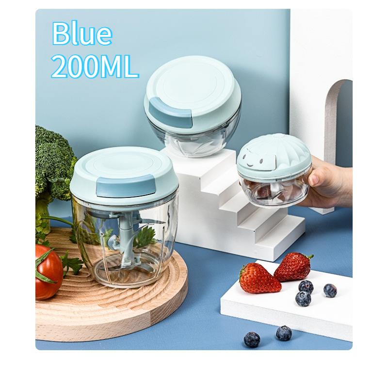 

Manual Garlic Press Small Chopper Crusher for Home Kitchen Easy To Use Handheld Mincer 200ml синий