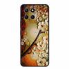 3D Emboss Case For Honor Play 9A 2024 X5b Plus X8C X6C 4G Phone Case 9 A X 8 6 C Coque Flowers Black Silicone Soft Back Cover