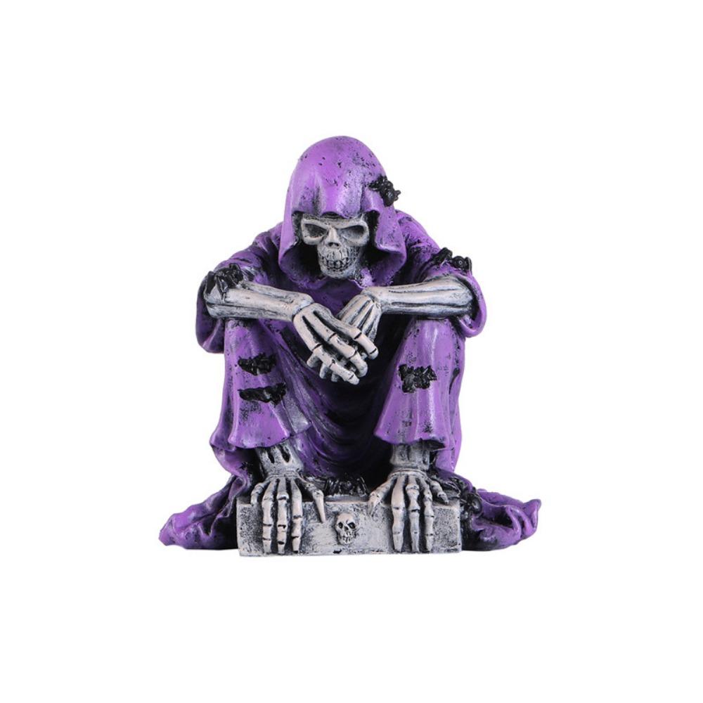 Spooky Halloween Small Ornaments Skeleton Resin Festival Ornaments  Easter Decor