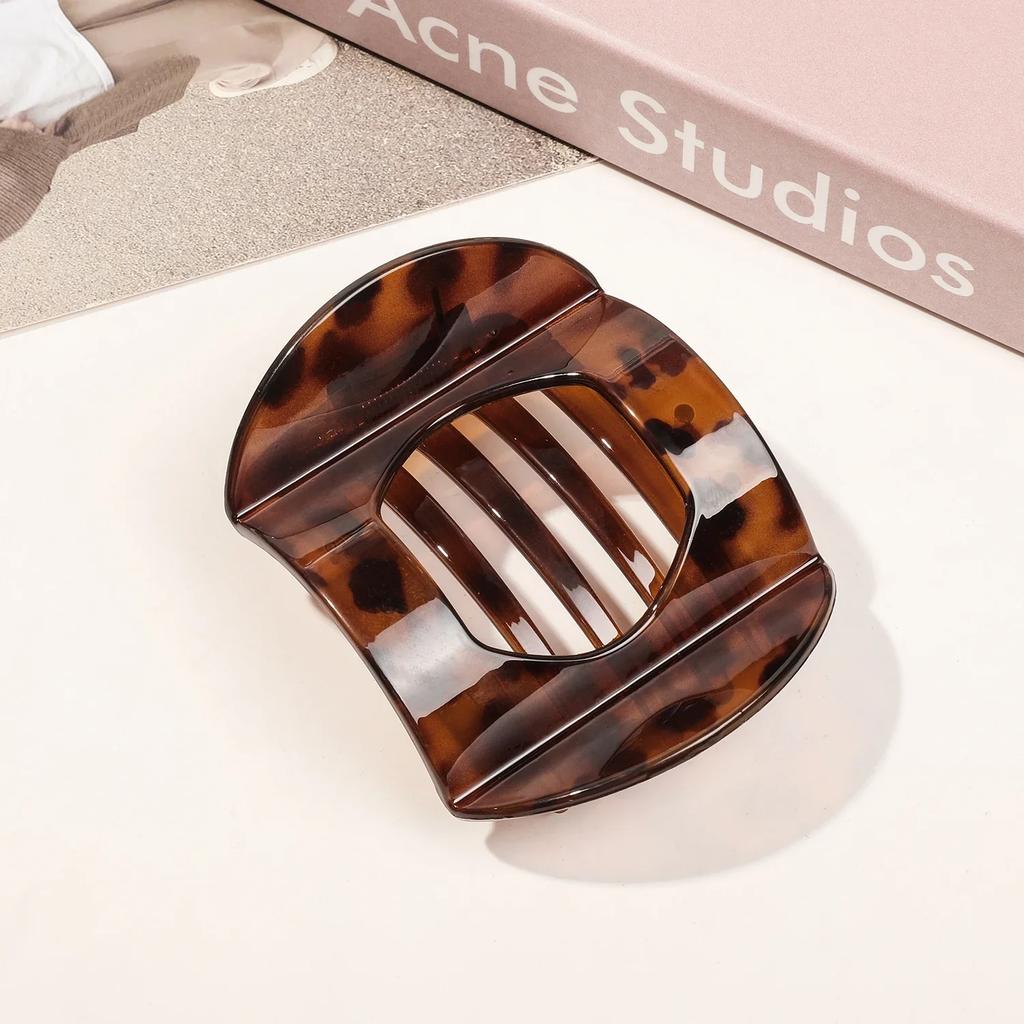 Nouvelles grandes et petites pinces à cheveux en PC pour femmes, accessoires pour cheveux antidérapants, épingles à cheveux vintage en forme d'arc en forme de griffe de canard, barrettes pour filles