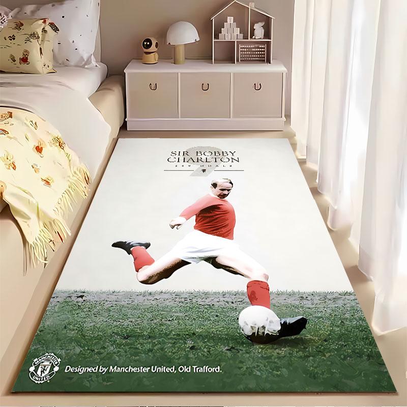"Football Legend Carpet Design" Suitable As a Non-slip Mat for the Living Room or Bedroom Sofa
