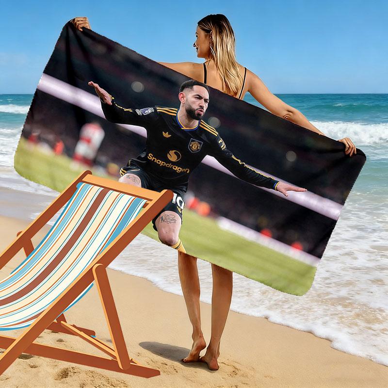 Cunha Print Beach Towel, Large Soft Quick Dry Towel for Beach Camping Swimming