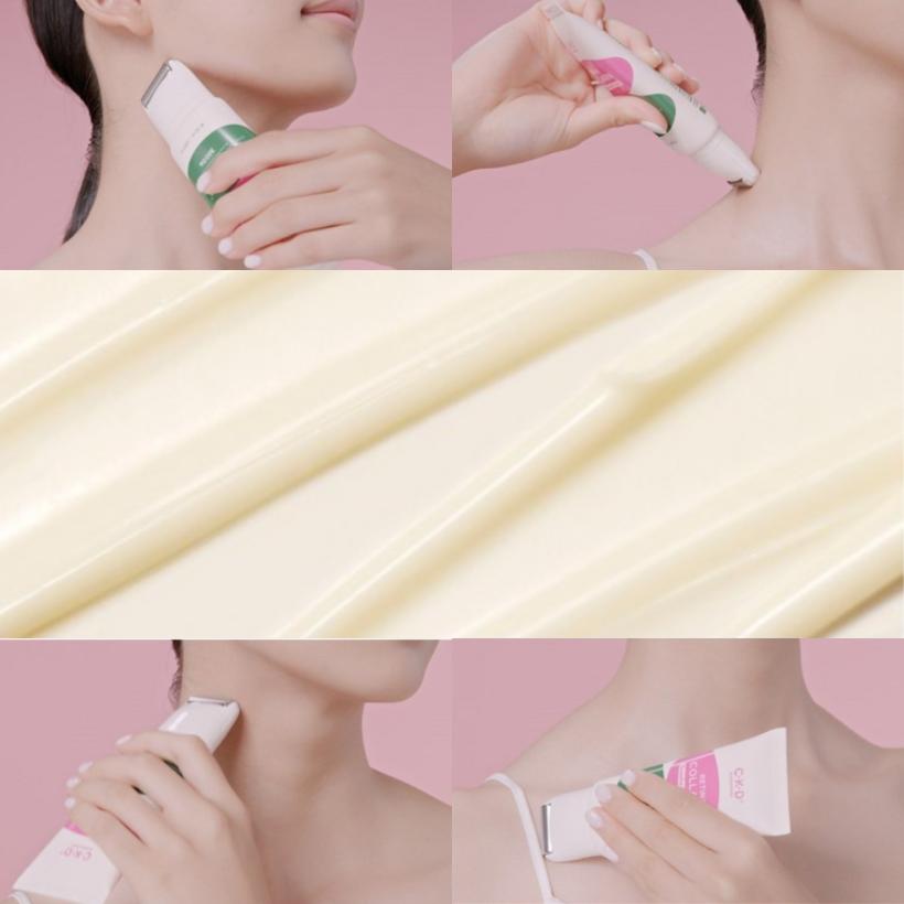CKD Retino Collagen Gua Sha Neck Cream 50ml Wrinkle Care & Firming Massage