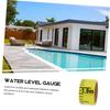 ROMISBABA Water Level Scale, Water Level Sticker, Water Level Tape, Pool Water Level, Construction Sticker, Water Level Gauge Measuring Tool, Pool Wat