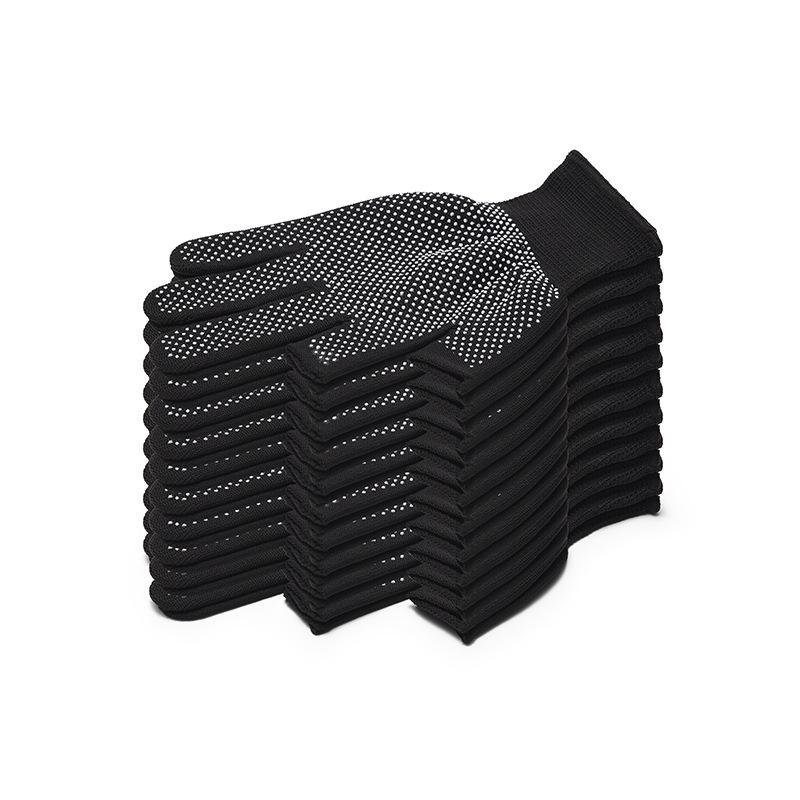 Thin Full-Finger Anti-Slip Work Gloves with Sun Protection & Nylon Dots for Construction & Labor Handling.