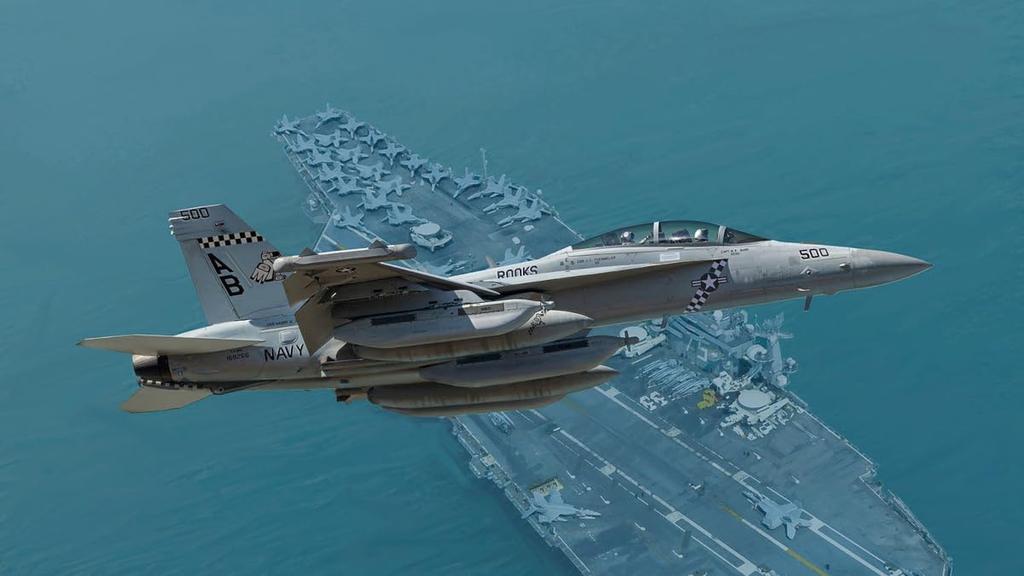 US Navy Electronic Warfare Aircraft Growler Rooks Plastic Model Platz/Italeri 1/48 EA-18G VAQ-137 TPA-32