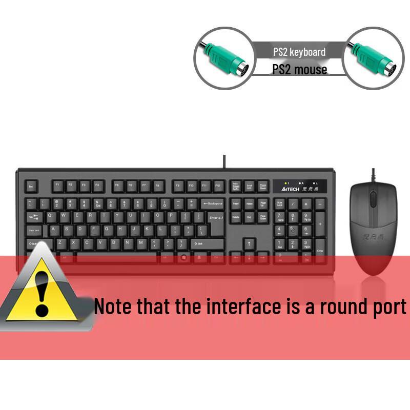 A4Tech KK-5520NP Wired Keyboard Mouse Combo