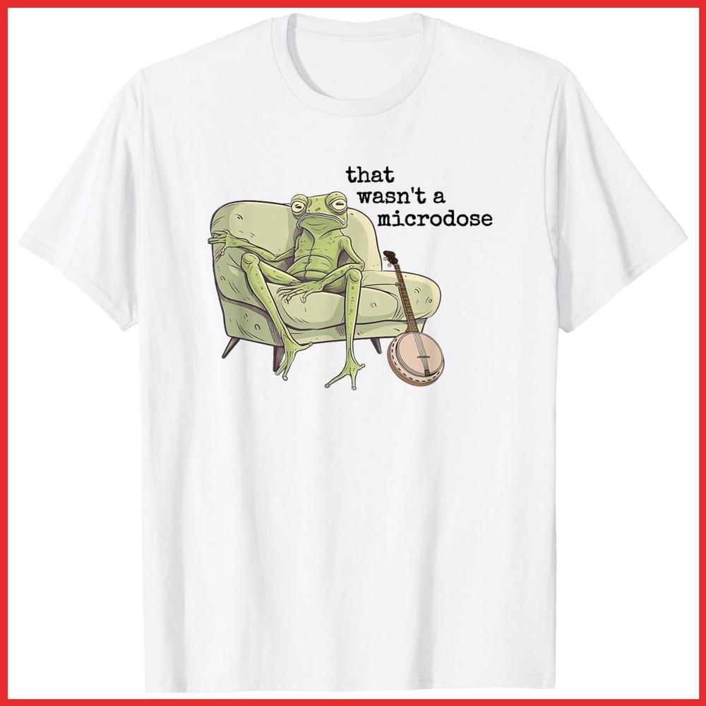 Это была не микродоза Белая хлопковая футболка Унисекс футболка XXL