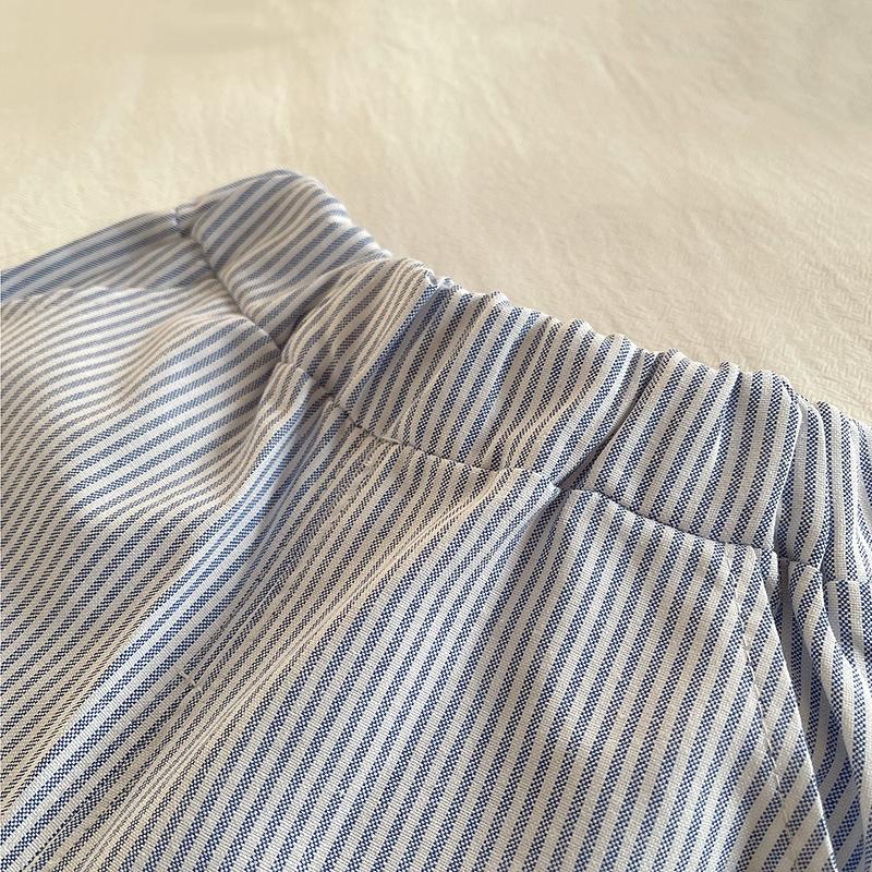 2 Stück/Set Sommer Baby Jungen Mode Gestreiftes T-Shirt Shorts Kleinkind Mädchen Kleidung Anzug Kinder Freizeitkostüm Kinder Trainingsanzüge