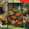 Autumn Thanksgiving Pumpkin Bird Garden Flag_4-28X40 Inches Outdoor Garden Flag Double-Sided Home Decoration Courtyard Decoration Outdoor Decoration L