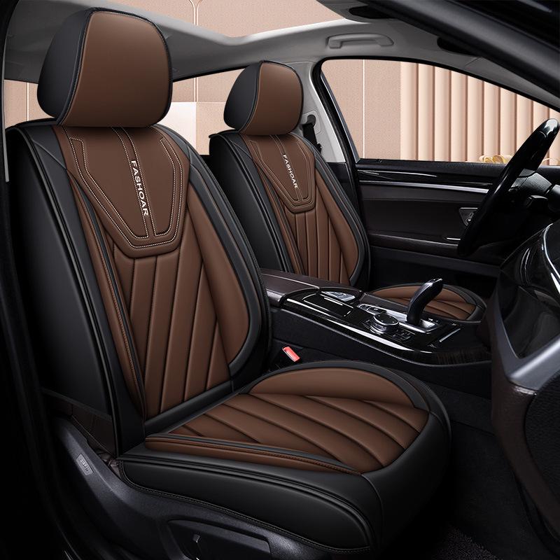 Four Seasons Universal PU Leather Car Seat Cover - Full Surround Cushion