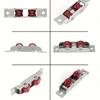 4 PCS Stainless Steel Sliding Door Pulley Nylon Sliding Door Rollers  Window Fittings