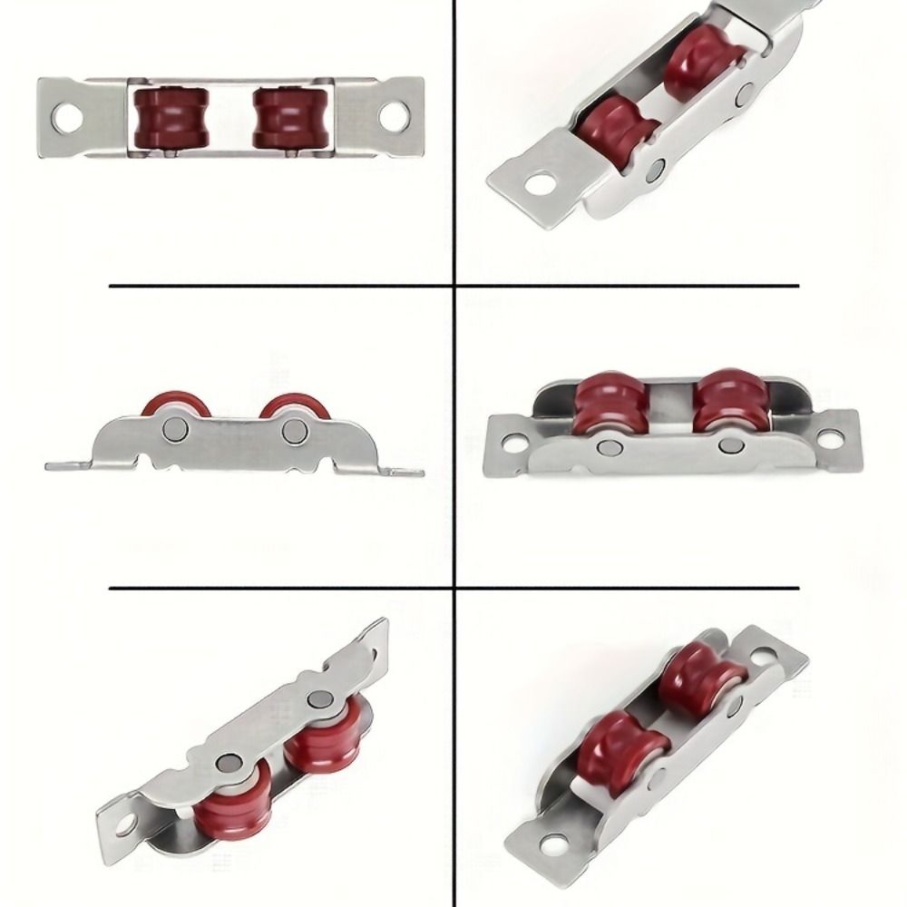4 PCS Stainless Steel Sliding Door Pulley Nylon Sliding Door Rollers Window Fittings