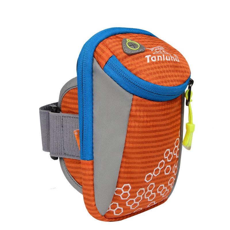 6in Outdoor Sport Running Arm Bag Wrist Pouch Exercise Jogging Gym Adjustable Waterproof Phone Arm Bag for Phone Keys