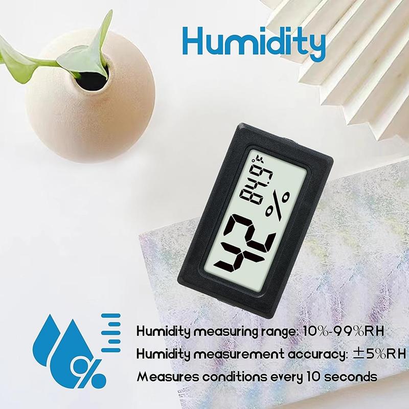 6Piece Indoor Humidity Meter Hygrometer Digital Thermometers  Humidity with (℉) for Greenhouse, Garden