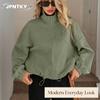 JPNTKY Women's Vintage Casual Solid Color Print Autumn Winter Long Sleeve Jackets & Coats