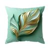 1/4pcs Golden Abstract Leaves Cushions Pillowcase Polyester Cushion Cover Throw Pillow Pillowcover Home Car Sofa Decor