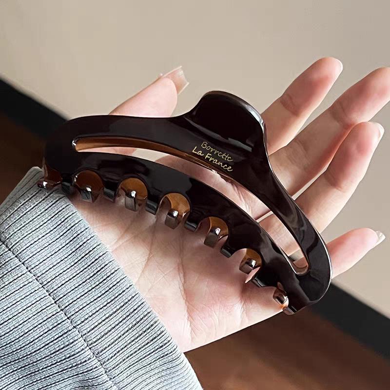 2025 Leopard Print High-End Large Shark Hair Clip for Women