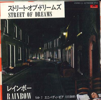 7inch Record RAINBOW - Street Of Dreams / Anybody There 7DM0090 POLYDOR 1983 Japan Rock Used