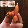 Lotus Seedpod Professional Gua Sha Tool Brass Rosewood Facial Massage Eye Relaxation Spot Meridians Acupoint Handheld Beauty Car