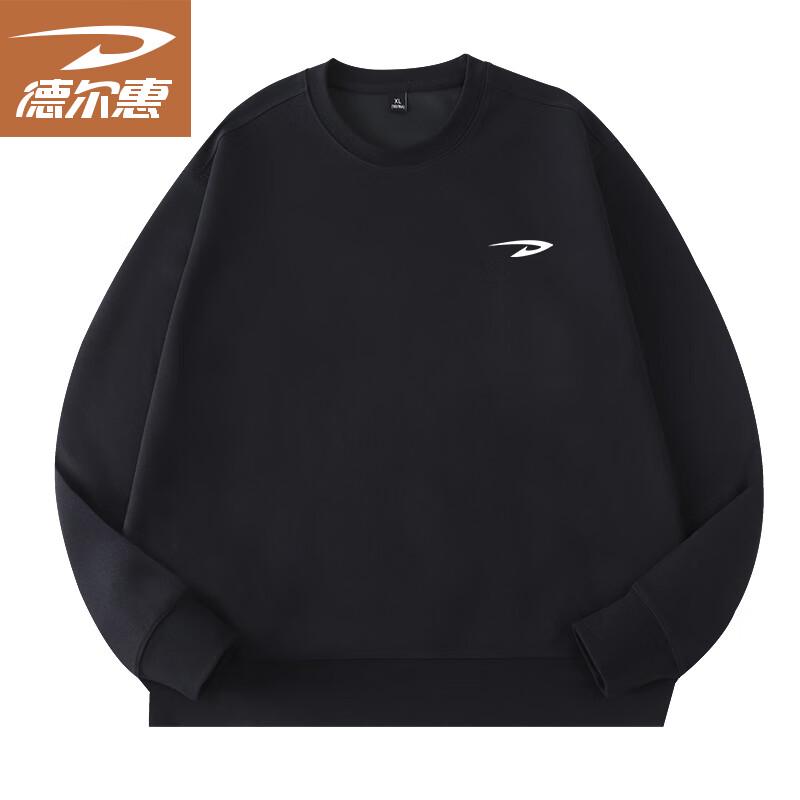 

Deerway Men s Crew Neck Solid Color Relaxed Fit Sweatshirt XL