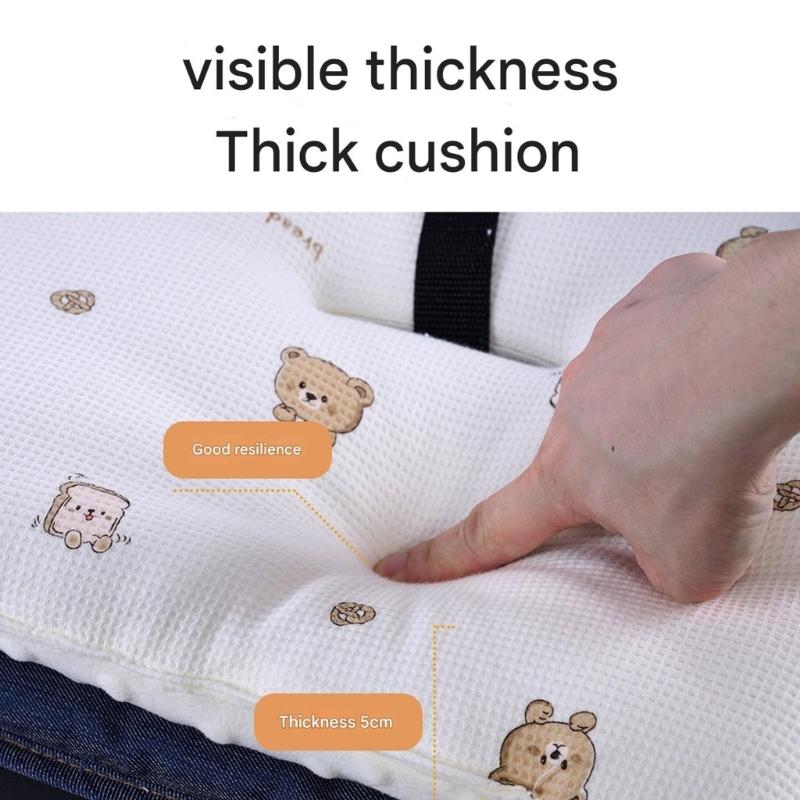 Baby Strollers Pad Baby Pram Carriage Cushion Double Sided Mattress Pushchair Liner Strollers Cushion with Printed Pattern
