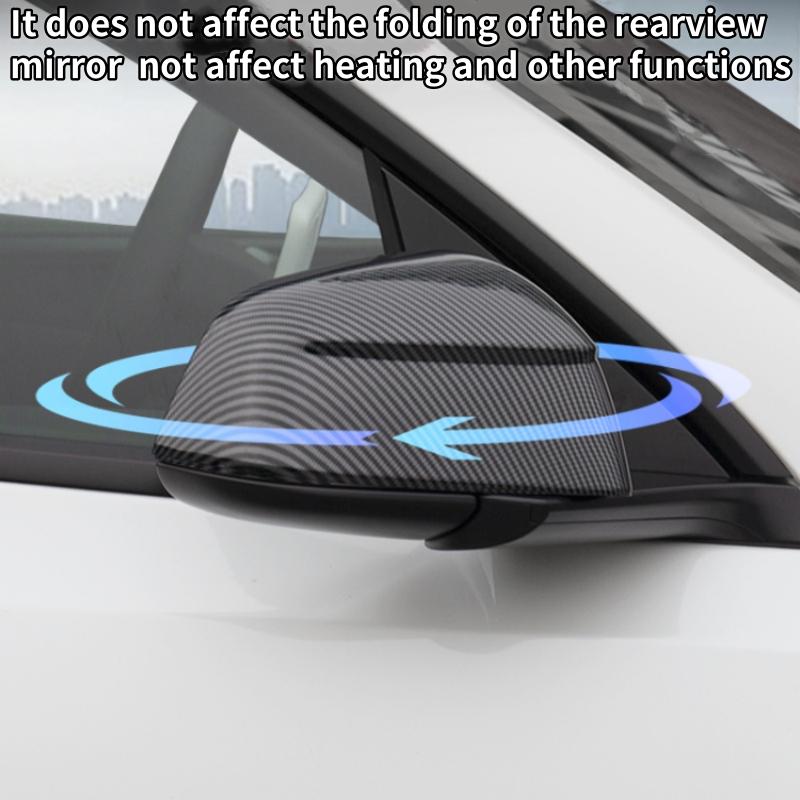 Koolstofpatroon Achteruitkijkspiegelkap Vervangende Cover Voor Tesla Model Y Juniper / Launch 2025 Achteruitkijkspiegelkappen Kap Behuizing
