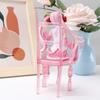 Japanese Anime Hatsune Miku Figure Sexy Character Ornaments  white pink chair Kawaii Car Decoration Collectible Model  gift
