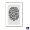 Arte Nordico Impronta Digitale Tela Poster Pittura Minimalista Stampa Astratta Immagine da Parete Nero Grigio Moderno Casa Decorazione Stanza