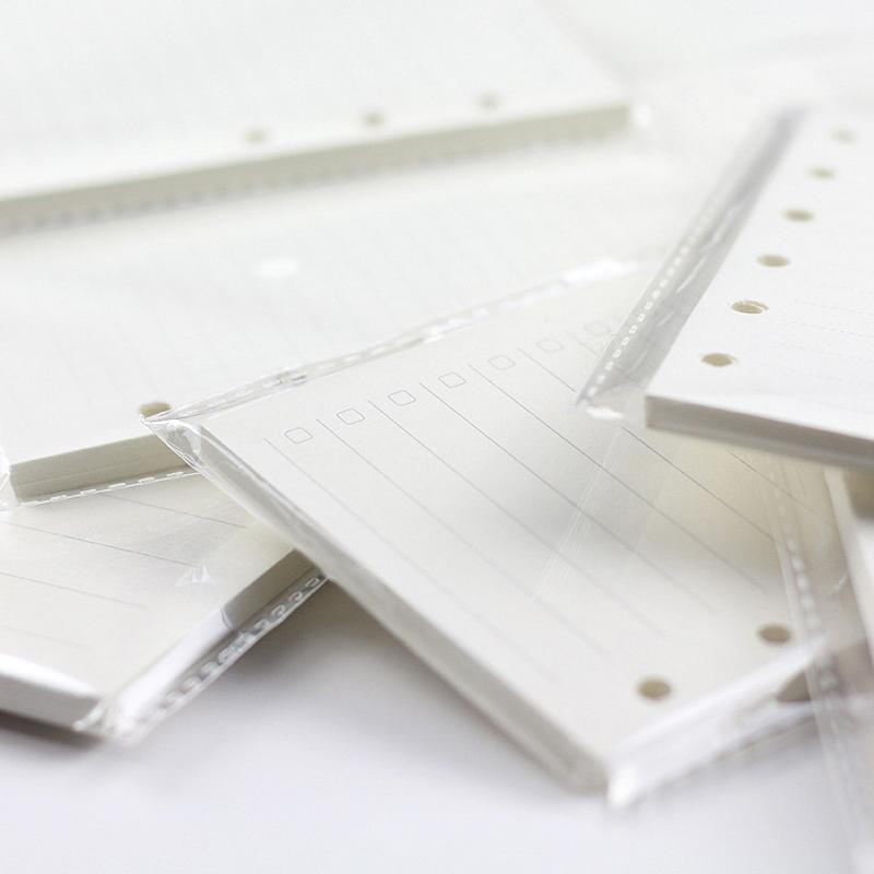 A5 A6A7 45 Arkuszy Luźne Kartki Notatnik Wkład Spirala Oprawa Wewnętrzna Strona Tygodniowa Miesięczna Do Zrobienia Linia Kropka Siatka Wewnątrz Papier Papeteria