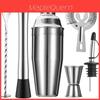 Cocktail Bar Tool Set With Stainless Steel Shaker For Home Entertaining