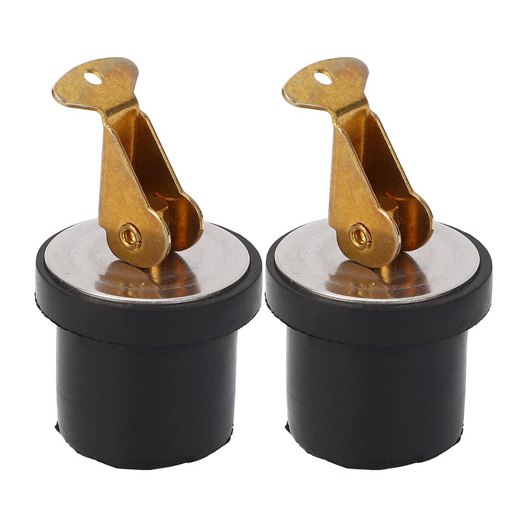 2PCS 19mm Livewell Drain Plug Brass Compression Type 7 8in Marine Drain Plug for Livewell Sink Transom Baitwell