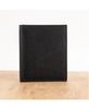 Men's Minimalist Crossgrain Cowhide Leather Card Holder with Logo and Anti-magnetic Feature.