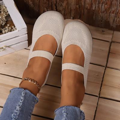 Örgü Daireler Ayakkabı Tasarımcısı Yeni Kadın Loafer'lar Sonbahar Sandalet Spor Koşu Yürüyüş Ayakkabıları Trend Rahat Yumuşak Yürüyüş
