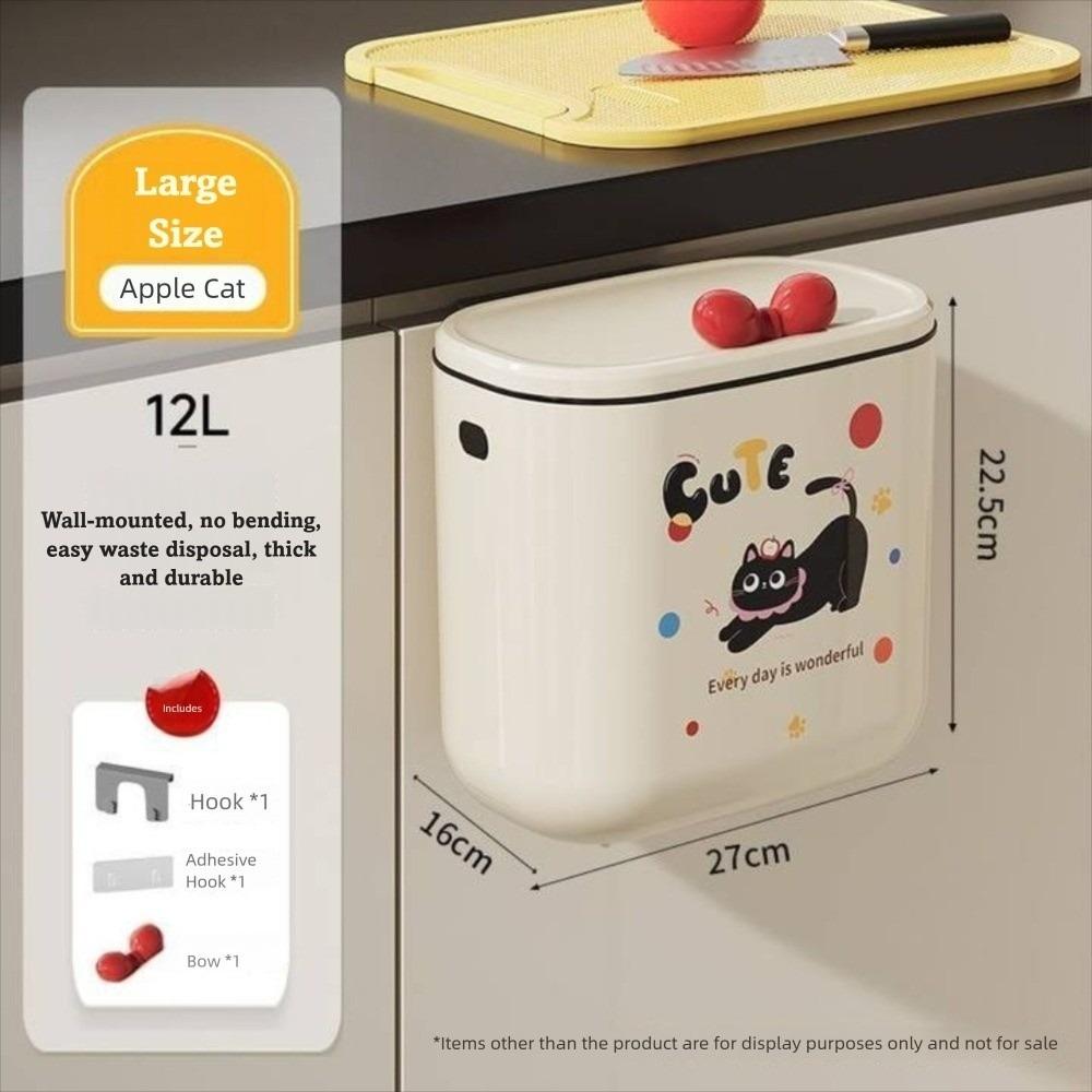 Wandmontierter Küchenmülleimer Großes Fassungsvermögen Lebensmittelabfälle Toilette Haushaltsreinigungswerkzeuge
