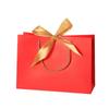 10Pcs Bow Ribbon Gift Paper Bag Portable Reusable Present Wrap Bag Convenient Multi Color Wedding Gift Bag