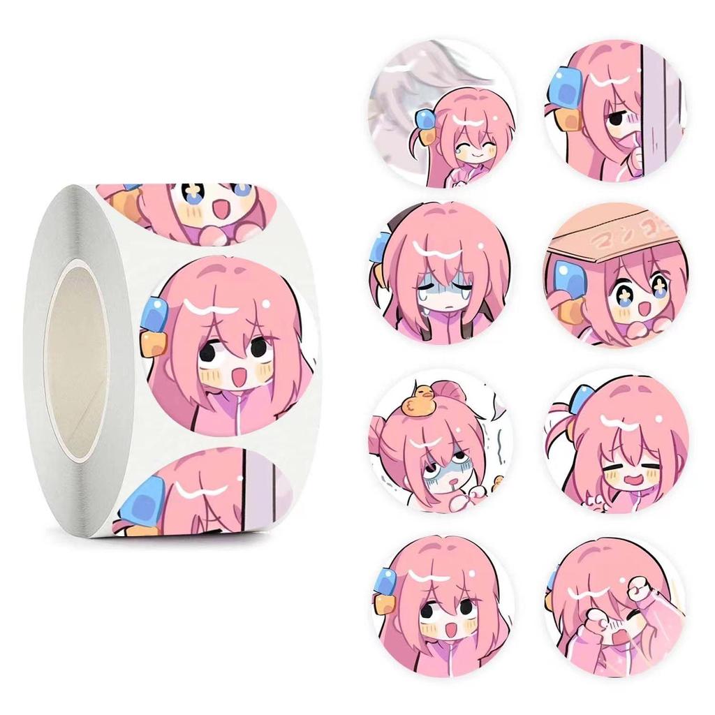 BOCCHI THE ROCK! Roll Paper Stickers, 500 Sheets In a Roll.