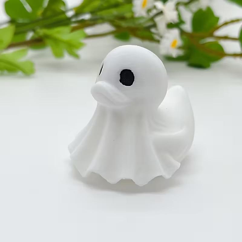 Anatra Spettrale Stampata in 3D Fantasma e Pipistrello Decorazione Modello Figurine Halloween