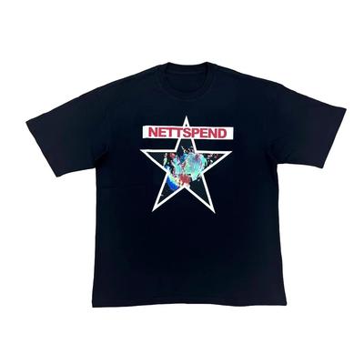 New Men Nettspend Tour Fashion T Shirts Hip Hop Skateboard Street Pure Cotton T-Shirts Tee Top Autumn and Winter Innerwear