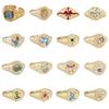 Butterfly Heart Pattern Versatile Finger Ring Titanium Steel 1 Pc
