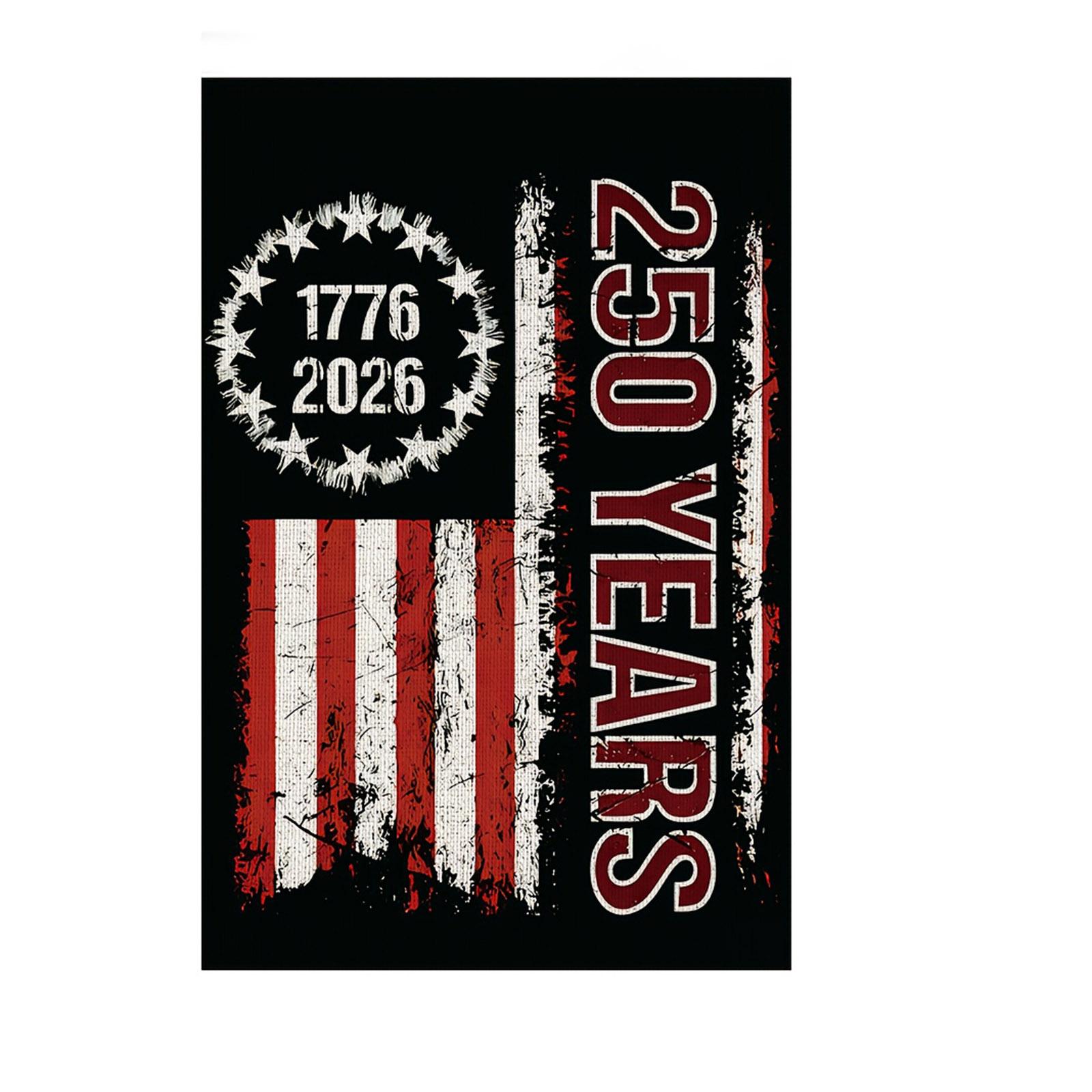 Decorative Garden Flag For The 0th Anniversary Of The United States one size